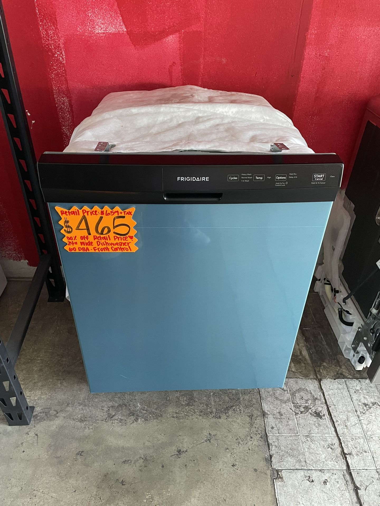 New Frigidaire Dishwasher 24” Wide 