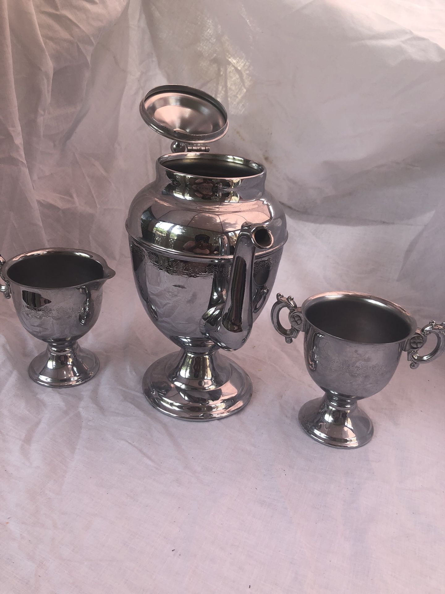 Vintage stainless Tea or Coffee Set set