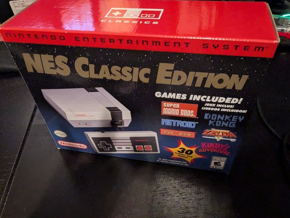 NES Classic + Advantage Joystick Arcade Style Controller