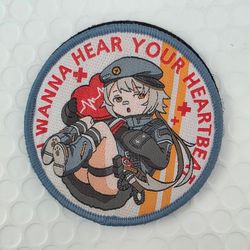 Girls' Frontline HS2000 featuring the text "WANNA HEAR YOUR HEARTBEAT" - Backed with Velcro