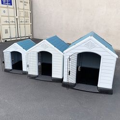 BRAND NEW Plastic Dog House with Lock Door (Medium $80, Large $115, X-Large $160) Pet Cage Kennel 