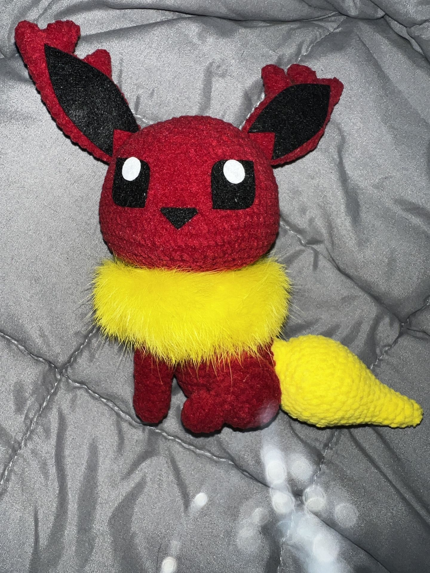 Handmade Pokemon Flareon Crochet