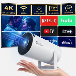 Aubar 4k Smart Projector *New In Box