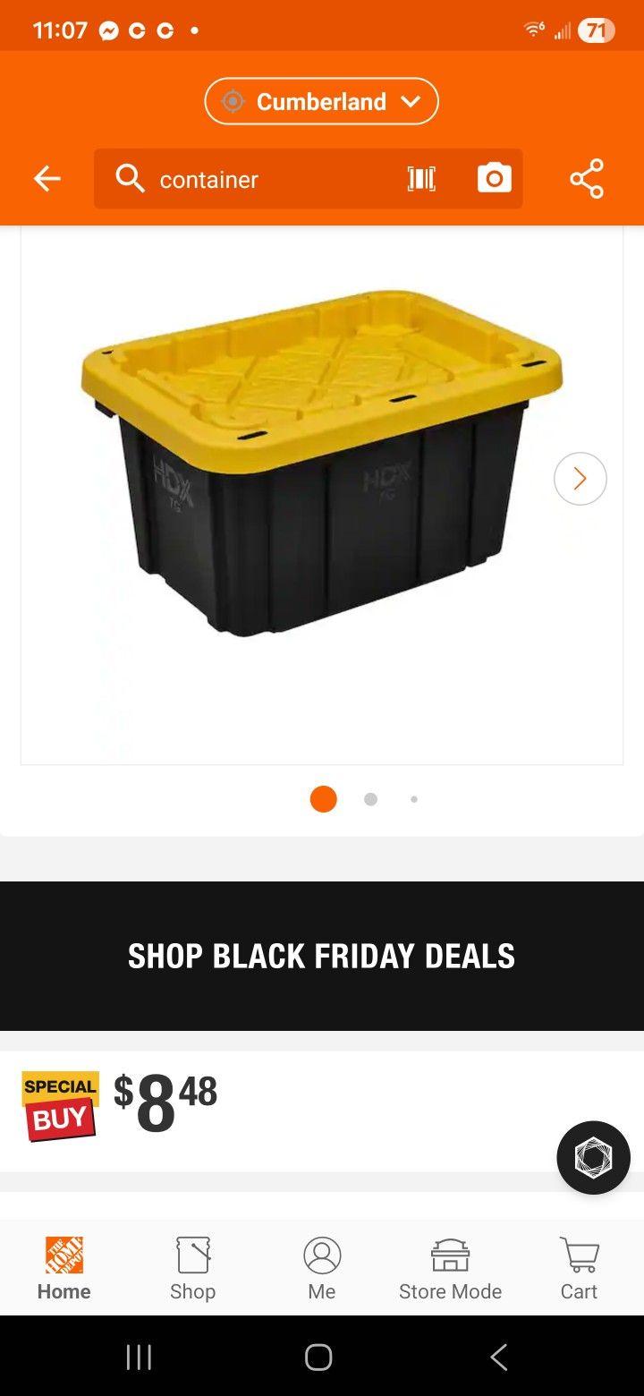 7 Gallon Moving Tubs Container