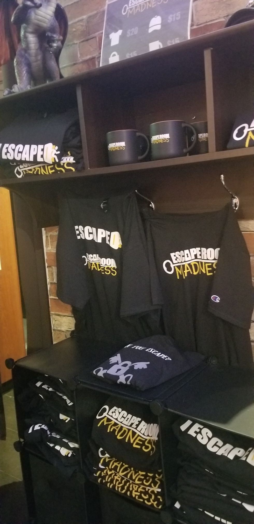 Escape room madness merchandise