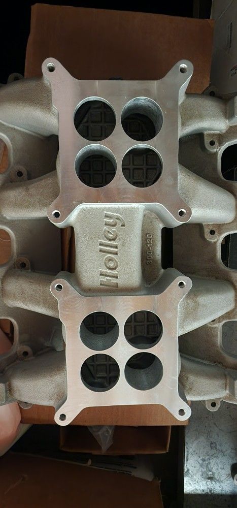 Holley 300-120 LS Dual Carburetor Intake Manifold