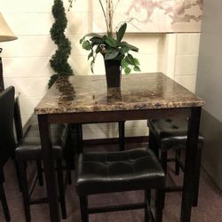50% SALE Table and 4 stools 
