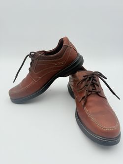 Johnston &Murphy Colvard Mens sz 8M Brown Leather Waterproof Oxford