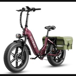 Heybike Ranger S Electric Bike for Adults, Foldable 1800W Peak Motor Ebike, 20" x 4.0" Fat Tire Step-Thru Electric Bicycle,
