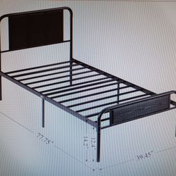 Twin Bed Frame Metal 