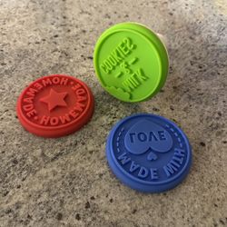 Cookie Stamp Press Set – 3 Interchangeable Design Stamps + Handle