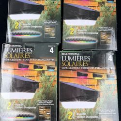 Bell + Howell Solar Wall Lights 4-Pack