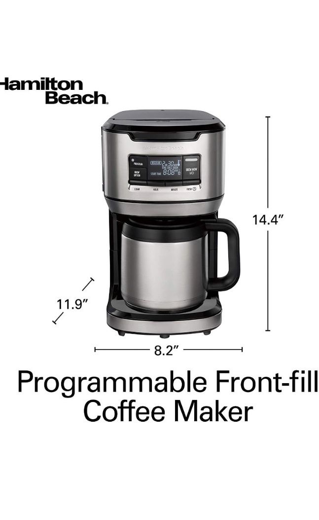 Hamilton Beach Programmable Front Fill Coffee Maker with Thermal