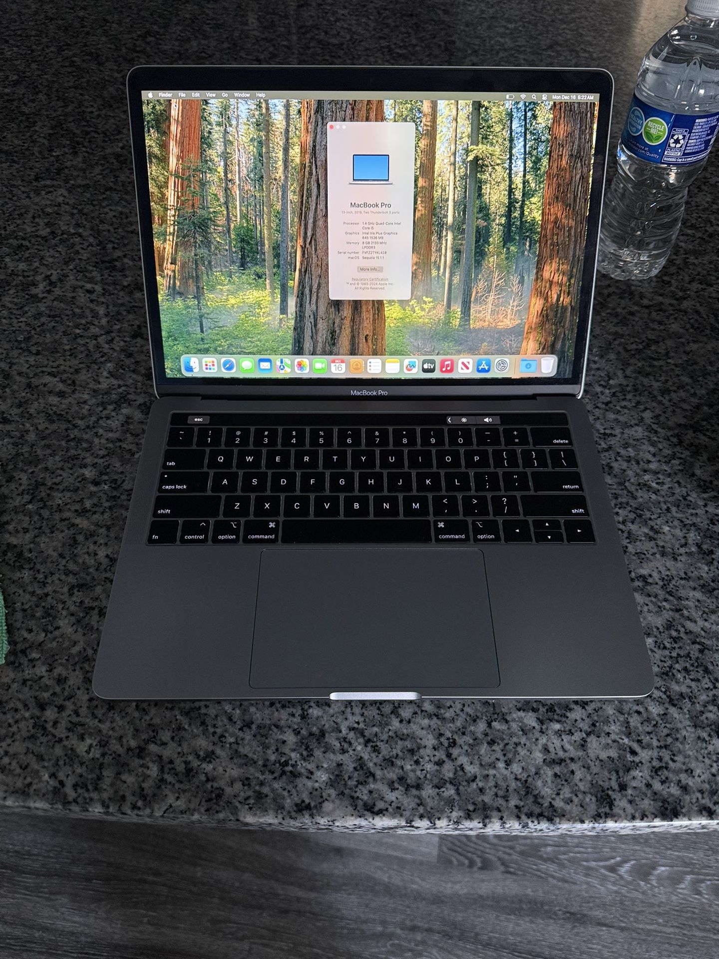 Apple MacBook Pro 13" (256GB SSD, Intel Core i5 8th Gen., 1.40GHz, 8GB) 256 gb
