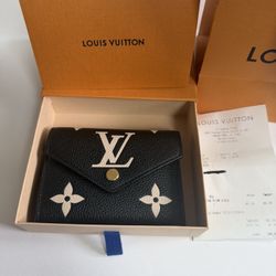 Louis Vuitton Victorine Wallet Black Empreinte – Excellent Condition w/ Receipt