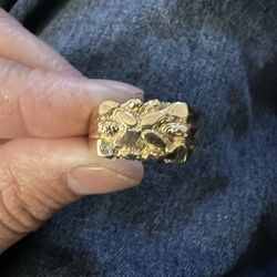10k Nugget Ring