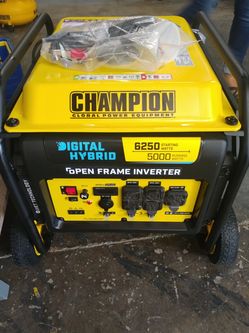 Brand new champion generator 6250 starting and 5000 running