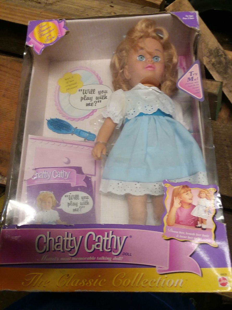 Chatty Kathy Doll.never been out the box..she still talks.worth 350
