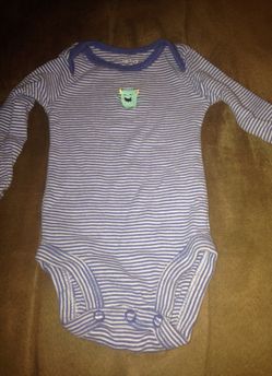 Carters new born long sleeve onesie