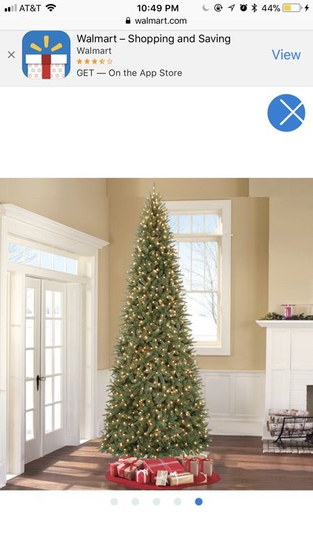 Holiday Time Pre-Lit 12' Williams Pine Artificial Christmas Tree, 1100 Clear-Lights