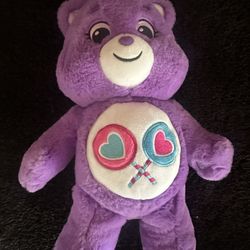 Care Bears Purple 12" Share Bear Plush 2020 Excellent