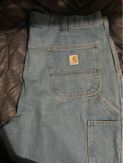 Blue Carhartt Men's Loose Fit jeans