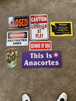 Lot Of Assorted Signs 