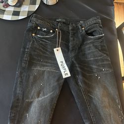 jeans Purple Jeans Size 32 