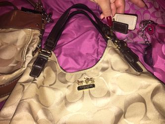 3 pocket authentic coach bag