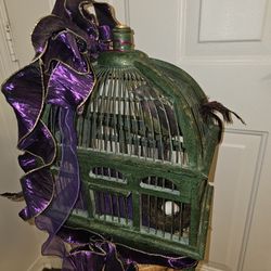 4pc Wooden Decorative Bird Cages,excellent Condition 