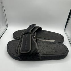 Adidas Chancletas Hu Slide “Black Future” size 8 men’s