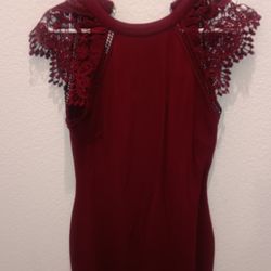 Burgundy Dress 