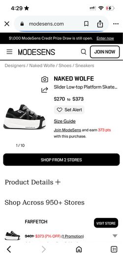 Naked Wolfe Platform Sneaker