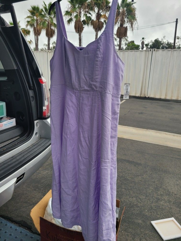 Purple Sleeveless Dress