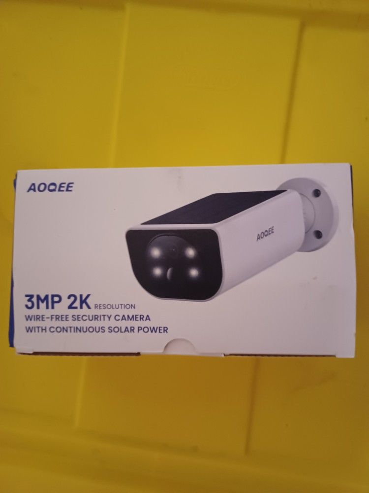 2K solar security camera wireless
