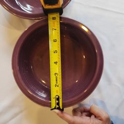 2 Large 1 Quart Fiesta Bowls - Heather (RETIRED)