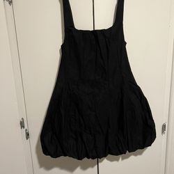 Black Mini Bubble Dress