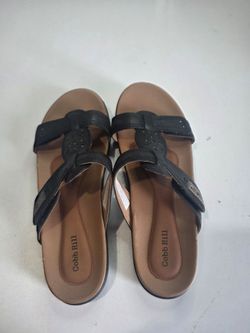 Cobb Hill women's slide sandal black size 8