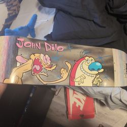 This Is A Nickelodeon Collab Almost Skateboard Deck Ren And Stimpy