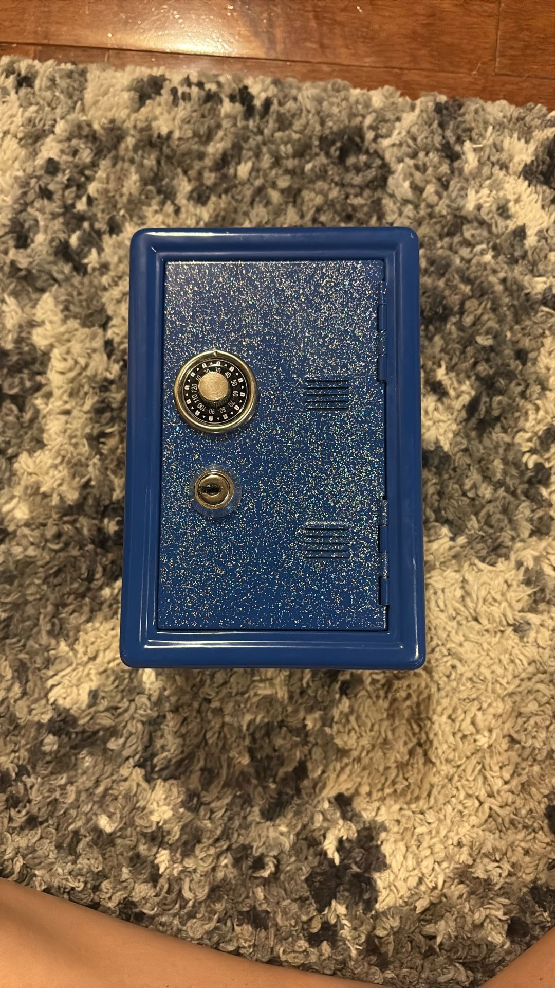 Small blue safe