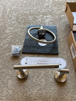 Brushed Nickel Bathroom Hardware Set
