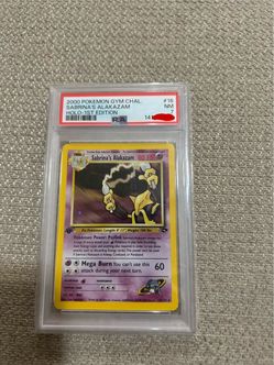 PSA 7 Sabrina's Alakazam 1st Edition