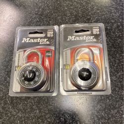 Master Locks (2) 1500D Combo Locks Anti Shim New