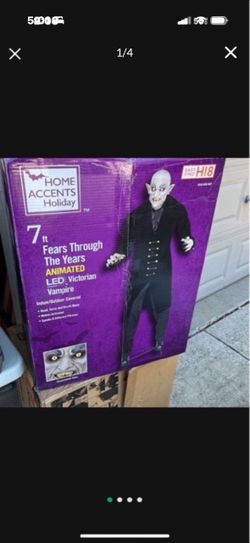 LED 7ft Victorian Vampire Animated ( New)