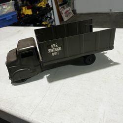 Vintage Structo Military Toy Truck