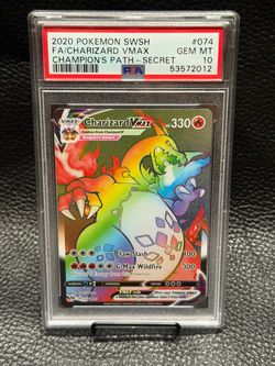 CHARIZARD VMAX FA SECRET 2020 CHAMPIONS PATH PSA10