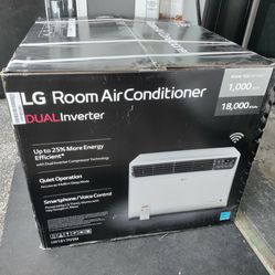 Brand New Inbox LG 18000 BTU Room Air Conditioner With Remote And A Smartphone Capable