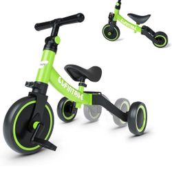 Besrey 5 In 1 Toddler Bike For 1 Year To 4 Years Old Kids, Toddler Tricycle Kids Trikes Tricycle, Gift & Toys For Boy & Girl, Balance Training, Remova