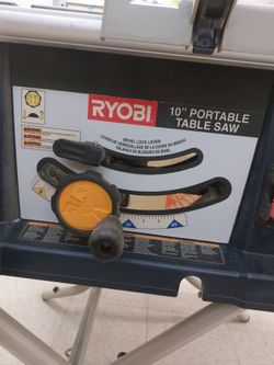 Ryobi 10" portable table saw - works great.