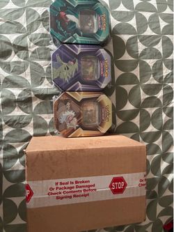 $140 4th of July special Triple whammy tin Pokemon cards in factory box